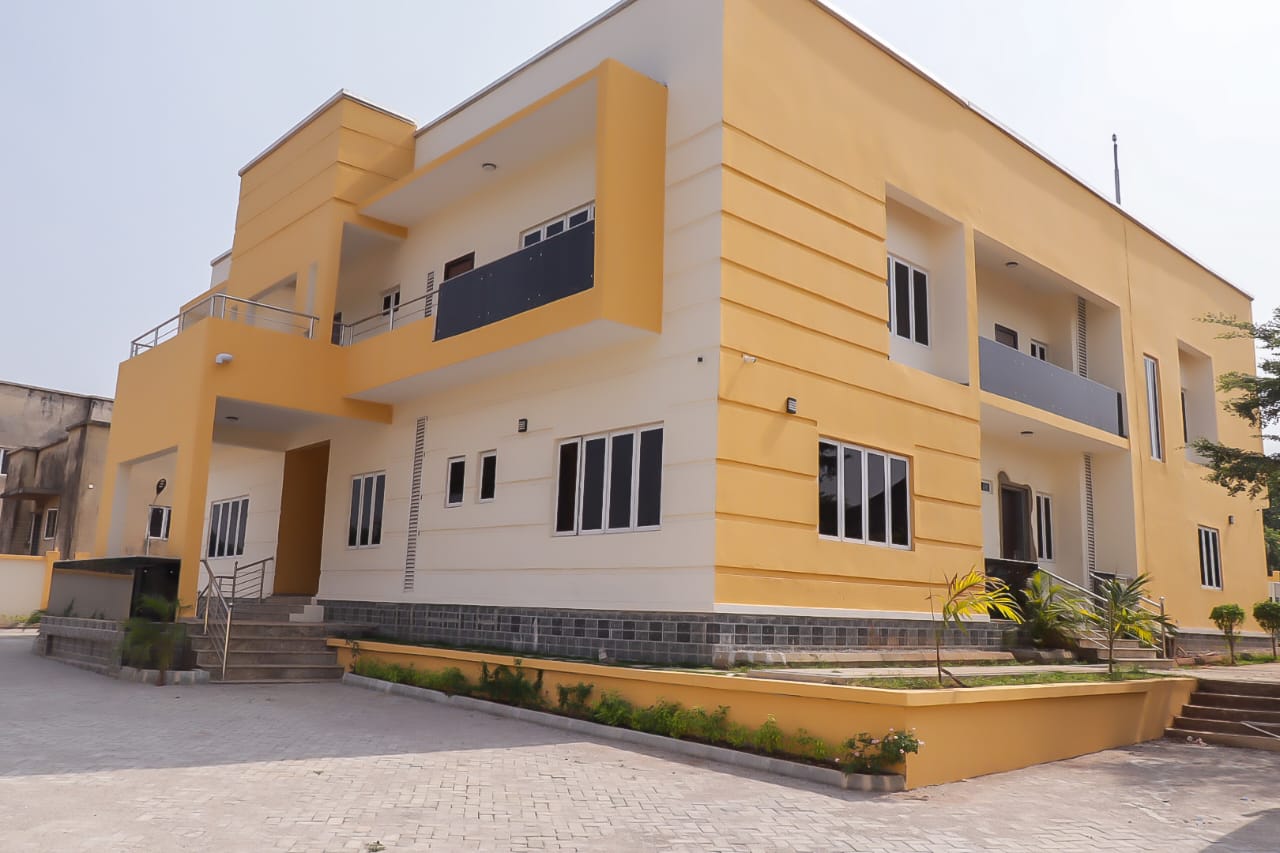 Modern upscale residential block with ducted climate systems